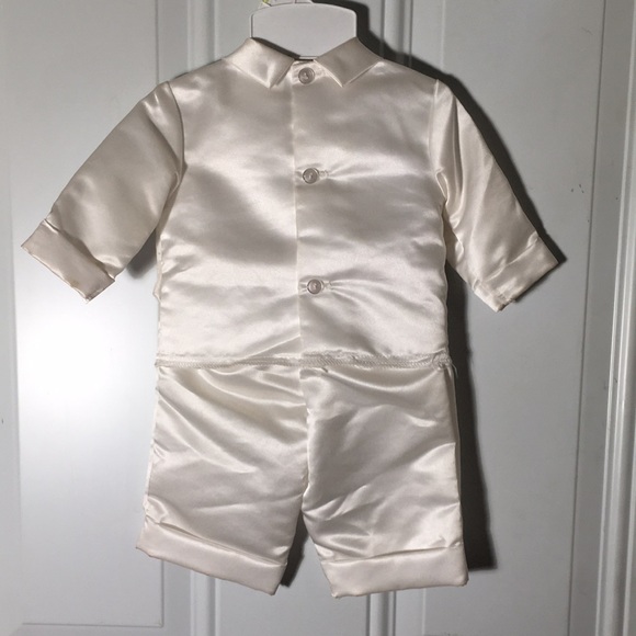 Baby 3piece white pants, shirt and tie - Picture 2 of 6